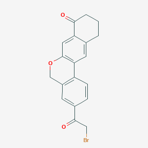 3-(2-Bromoacetyl)-10,11-dihydro-5H-benzo[d]naphtho[2,3-b]pyran-8(9H)-oneͼƬ