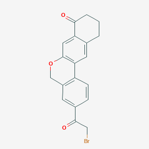 3-(2-Bromoacetyl)-10,11-dihydro-5H-benzo[d]naphtho[2,3-b]pyran-8(9H)-one图片