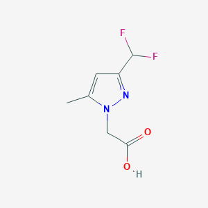 [3-(difluoromethyl)-5-methyl-1H-pyrazol-1-yl]acetic acid图片
