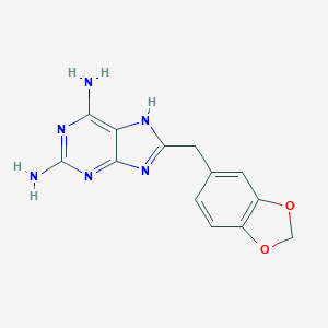 8-(Benzo[d][1,3]dioxol-5-ylmethyl)-9H-purine-2,6-diamine图片