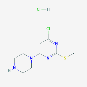 4-Chloro-2-methylsulfanyl-6-piperazin-1-yl-pyrimidine hydrochloride图片