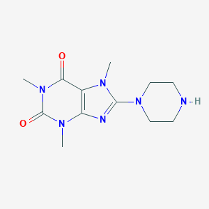 1,3,7-Trimethyl-8-piperazin-1-yl-3,7-dihydro-purine-2,6-dione图片
