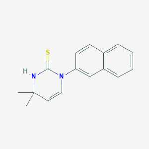 4,4-Dimethyl-1-(2-naphthyl)-1,4-dihydropyrimidine-2-thiol图片