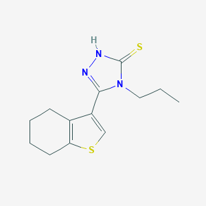 4-propyl-5-(4,5,6,7-tetrahydro-1-benzothien-3-yl)-4H-1,2,4-triazole-3-thiol图片