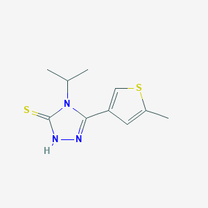 4-isopropyl-5-(5-methylthien-3-yl)-4H-1,2,4-triazole-3-thiol图片