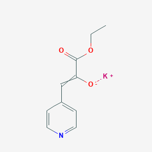potassium 3-ethoxy-3-oxo-1-(pyridin-4-yl)prop-1-en-2-olate图片