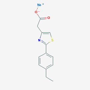 Sodium 2-[2-(4-Ethylphenyl)-1,3-thiazol-4-yl]acetate图片