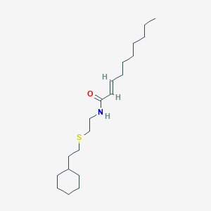 2-(E-2-decenoylamino)ethyl 2-(cyclohexylethyl)sulfide图片