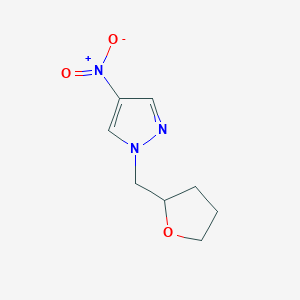 4-Nitro-1-(oxolan-2-ylmethyl)-1h-pyrazole图片