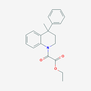 Ethyl(4-methyl-4-phenyl-3,4-dihydroquinolin-1(2H)-yl)(oxo)acetate图片