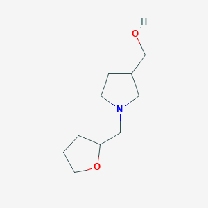 {1-[(oxolan-2-yl)methyl]pyrrolidin-3-yl}methanol图片