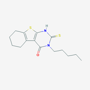 4-Pentyl-5-sulfanyl-8-thia-4,6-diazatricyclo[7,4,0,0,2,7]trideca-1(9),2(7),5-trien-3-one图片