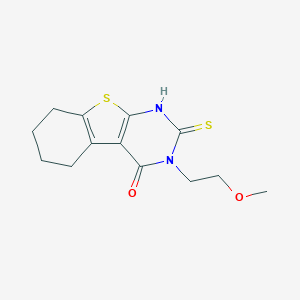 4-(2-Methoxyethyl)-5-sulfanyl-8-thia-4,6-diazatricyclo[7,4,0,0,2,7]trideca-1(9),2(7),5-trien-3-one图片