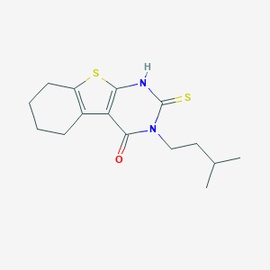 4-(3-Methylbutyl)-5-sulfanyl-8-thia-4,6-diazatricyclo[7,4,0,0,2,7]trideca-1(9),2(7),5-trien-3-one图片