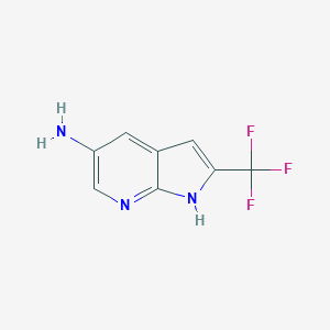 2-(Trifluoromethyl)-1H-pyrrolo[2,3-b]pyridin-5-amine图片