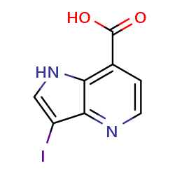 3-iodo-1H-pyrrolo[3,2-b]pyridine-7-carboxylicacid图片
