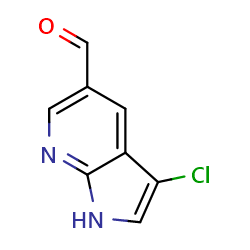 3-chloro-1H-pyrrolo[2,3-b]pyridine-5-carbaldehyde图片