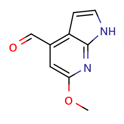 6-methoxy-1H-pyrrolo[2,3-b]pyridine-4-carbaldehyde图片