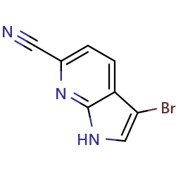 3-bromo-1H-pyrrolo[2,3-b]pyridine-6-carbonitrile图片