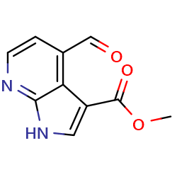 methyl4-formyl-1H-pyrrolo[2,3-b]pyridine-3-carboxylate图片