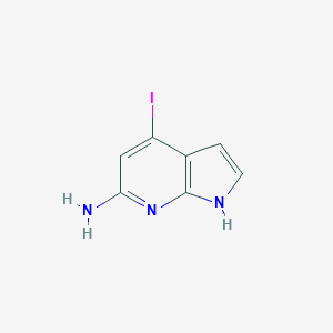 4-iodo-1H-pyrrolo[2,3-b]pyridin-6-amine图片