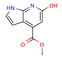 methyl6-hydroxy-1H-pyrrolo[2,3-b]pyridine-4-carboxylate图片