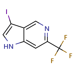 3-iodo-6-(trifluoromethyl)-1H-pyrrolo[3,2-c]pyridine图片