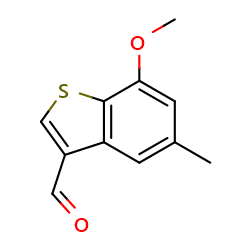 7-methoxy-5-methyl-1-benzothiophene-3-carbaldehyde图片