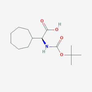 (S)-2-(Tert-butoxycarbonylamino)-2-cycloheptylaceticacid图片