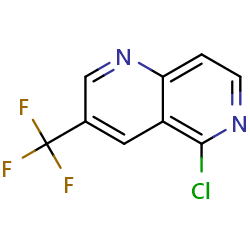 5-chloro-3-(trifluoromethyl)-1,6-naphthyridine图片