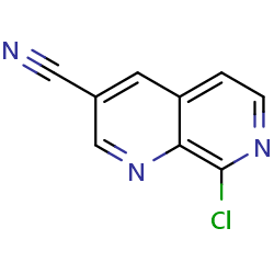 8-chloro-1,7-naphthyridine-3-carbonitrile图片