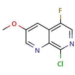 8-chloro-5-fluoro-3-methoxy-1,7-naphthyridine图片