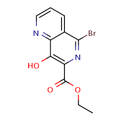 ethyl5-bromo-8-hydroxy-1,6-naphthyridine-7-carboxylate图片