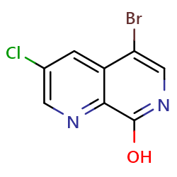 5-bromo-3-chloro-1,7-naphthyridin-8-ol图片
