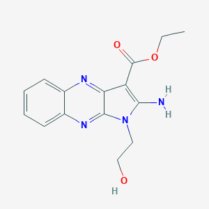 ethyl2-amino-1-(2-hydroxyethyl)-1H-pyrrolo[2,3-b]quinoxaline-3-carboxylate图片