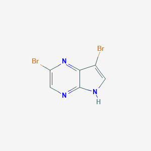 2,7-Dibromo-5H-pyrrolo[2,3-b]pyrazineͼƬ