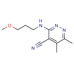 3-[(3-methoxypropyl)amino]-5,6-dimethylpyridazine-4-carbonitrile图片