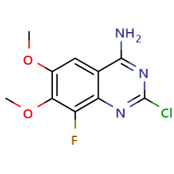 2-chloro-8-fluoro-6,7-dimethoxy-quinazolin-4-amine图片