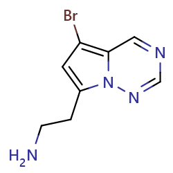 2-{5-bromopyrrolo[2,1-f][1,2,4]triazin-7-yl}ethan-1-amine图片