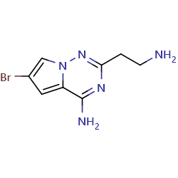 2-(2-aminoethyl)-6-bromopyrrolo[2,1-f][1,2,4]triazin-4-amine图片