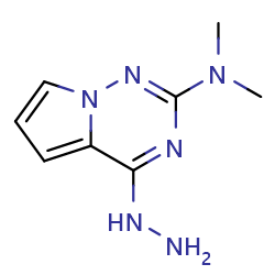 4-hydrazinyl-N,N-dimethylpyrrolo[2,1-f][1,2,4]triazin-2-amine图片