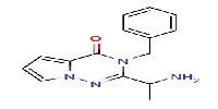 2-(1-aminoethyl)-3-benzyl-3H,4H-pyrrolo[2,1-f][1,2,4]triazin-4-one图片