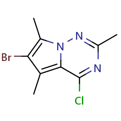 6-bromo-4-chloro-2,5,7-trimethylpyrrolo[2,1-f][1,2,4]triazine图片