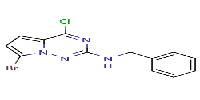 N-benzyl-7-bromo-4-chloropyrrolo[2,1-f][1,2,4]triazin-2-amine图片