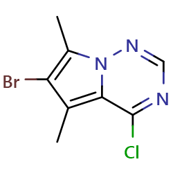 6-bromo-4-chloro-5,7-dimethylpyrrolo[2,1-f][1,2,4]triazine图片