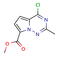 methyl4-chloro-2-methylpyrrolo[2,1-f][1,2,4]triazine-7-carboxylate图片