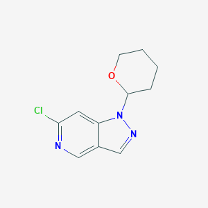 6-chloro-1-tetrahydropyran-2-yl-pyrazolo[4,3-c]pyridine图片
