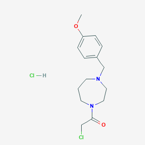 2-chloro-1-{4-[(4-methoxyphenyl)methyl]-1,4-diazepan-1-yl}ethan-1-one hydrochloride图片