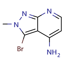 3-bromo-2-methyl-2H-pyrazolo[3,4-b]pyridin-4-amine图片