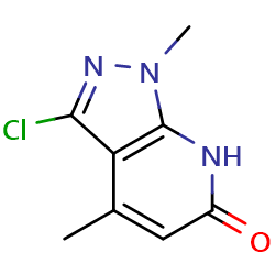 3-chloro-1,4-dimethyl-1H,6H,7H-pyrazolo[3,4-b]pyridin-6-one图片